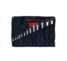 Набор ключей накидн.двуст.13шт. (6-41) хром.HORTZ