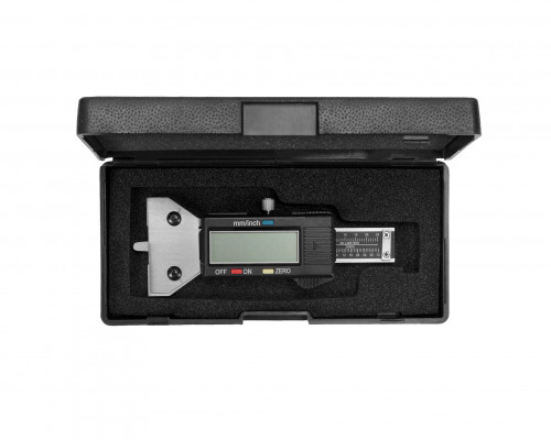 Штангенглубиномер цифровой ШГЦ для измерения глубины протектора шин 0-25 0,01 пласт. основание Xiao Yu КЛБ