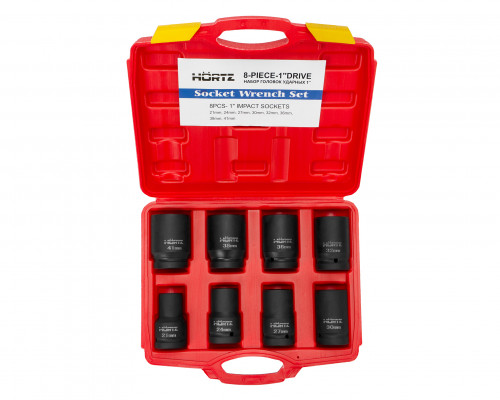 Набор головок ударных 1" (21,24,27,30,32,36,38,41) HORTZ