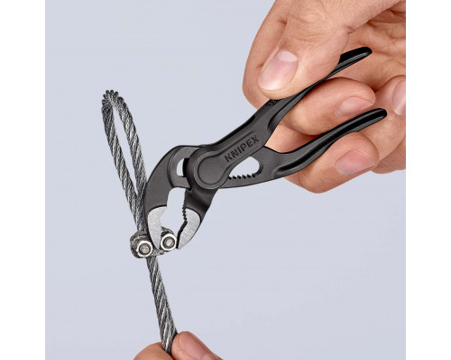 Клещи переставные XS 100 мм, зев 28 мм, фосфатированные, BK COBRA KN-8700100BK