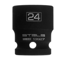 Головка ударная шестигранная, 24 мм, 1/2, CrMo Stels