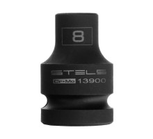 Головка ударная шестигранная, 8 мм, 1/2, CrMo Stels