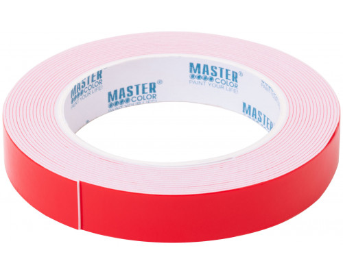 Лента клейкая двусторонняя ультра-сильная Master Color Ultra Power, 19 мм x 5 м, цвет белый (30-7196)