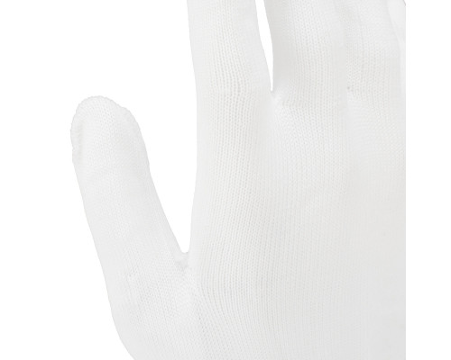 Перчатки Нейлон, 13 класс, белые, XL (67842)