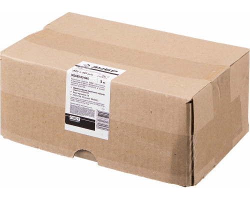 Болт M5 x 40 мм, кл. пр. 5.8, цинк, 5 кг, ГОСТ 7798-70 ЗУБР 303080-05-040