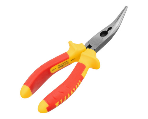 Длинногубцы изогнутые Insulated, 160 мм, двухкомпонентные рукоятки Matrix Professional (17472)