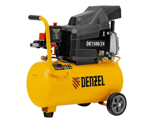 Компрессор воздушный DK1500/24, Х-PRO 1.5 кВт, 230 л/мин, 24 л Denzel (58063)