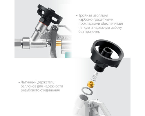 Пистолет для монтажной пены EXTREME, полностью разборный обслуживаемый KRAFTOOL 06800