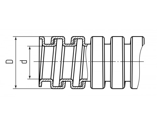 Металлорукав из нержавеющей стали МР (INOX) 16 (Fortisflex) (87705)
