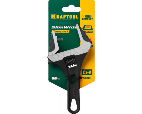 Ключ разводной SlimWide Compact, 160/44 мм (27266-25) KRAFTOOL