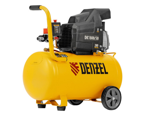 Компрессор воздушный DK1800/50, Х-PRO 1.8 кВт, 280л/мин, 50л Denzel (58068)