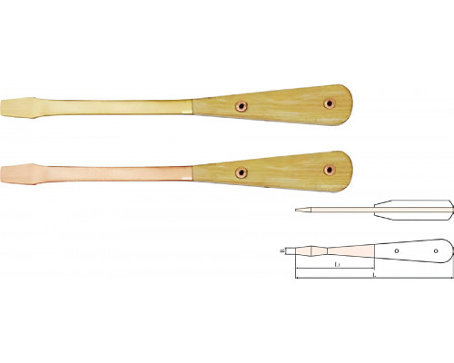 Отвертка монтажника SL 8х110 (общ.250мм) искробезопасный сплав BeCu 262-1004, HORTZ