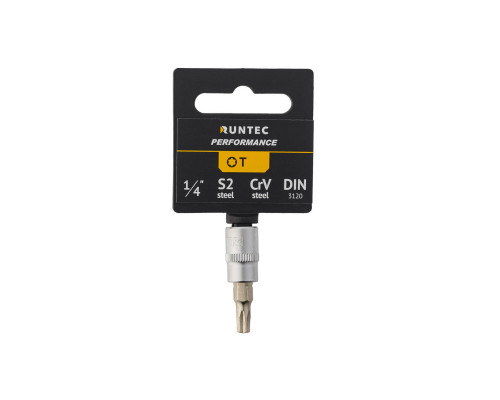 RUNTEC RT-H14ST30 Головка торцевая со вставкой RUNTEC CrV, 1/4