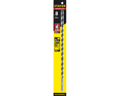 Сверло по бетону Hercules, 8 x 300 мм STAYER Professional 2915-300-08_z01