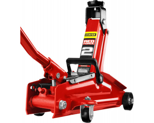 Домкрат подкатной 2 т, 130 - 350 мм для легковых а/м R-28 RED FORCE Professional STAYER 43153-2