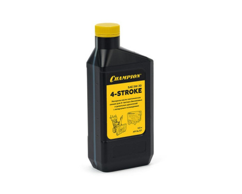 Масло для 4-тактных двигателей синтетическое зимнее CHAMPION SAE 5W30 API SL/CF 0,6л (952855)