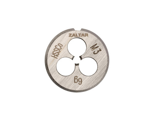Плашка круглая резьбонарезная HSS-E, DIN 223 B (DIN EN 22568), M3 x 0.5, 20 x 5 (ZA-03801)