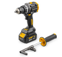 Дрель-шуруповерт ударная аккумуляторная PRO 13 мм, 20В, 2*4Ач, 160Нм RUNTEC RT-ID226