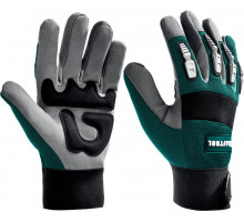 Профессиональные комбинированные перчатки Extrem, XL (10), антивибрационные, противоударные KRAFTOOL 11287-XL