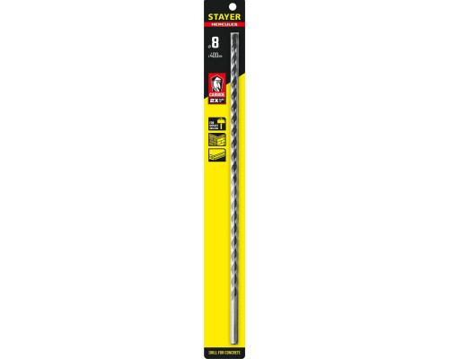 Сверло по бетону Hercules, 8 x 400 мм STAYER Professional 2915-400-08_z01