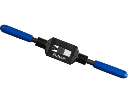 Метчикодержатель для M1-M10 №1 сталь 45 с регулируемыми вкладышами Профессионал ЗУБР 28232-1