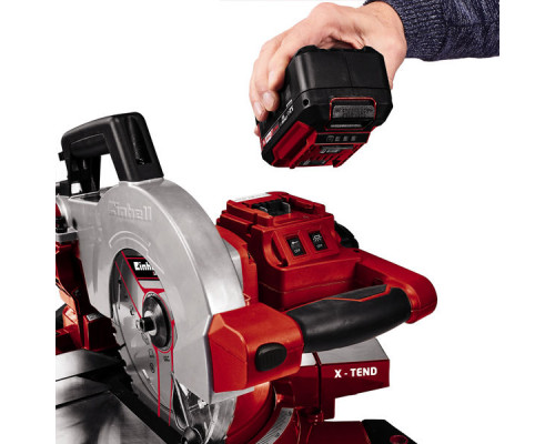 Пила торцовочная акк. Einhell PXC TE-MS 18/210 Li, 18В,210х30мм,пропил 120х60мм,без АКК и ЗУ (4300890)