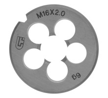 Плашка М16 х 2 мм Сибртех