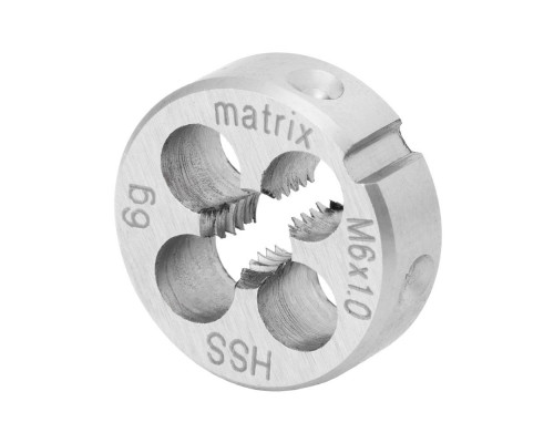 Плашка М6 х 1 мм, Р6М5 Matrix
