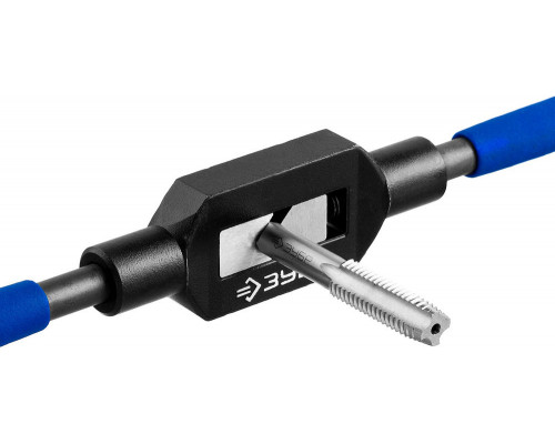 Метчикодержатель для M4-M12 №2 сталь 45 с регулируемыми вкладышами Профессионал ЗУБР 28232-2