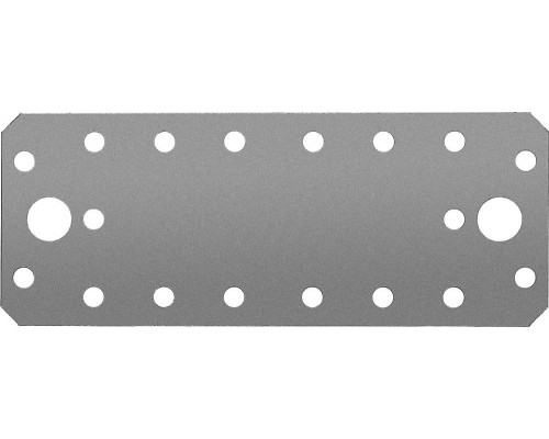 Крепежная пластина КП-2.5, 140 x 55 x 2.5 мм, цинк ЗУБР 31023-140