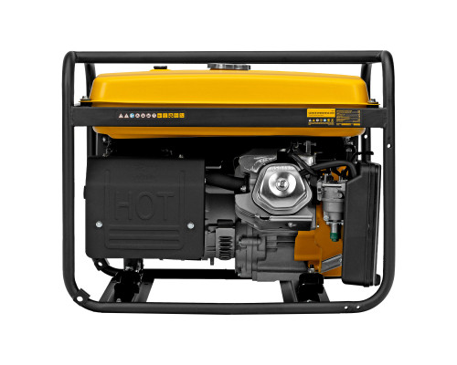 Генератор бензиновый GE 6900, 5.5 кВт, 220 В/50 Гц, 25 л, ручной старт Denzel (94637)