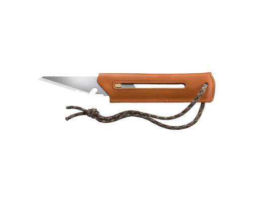 Многоцелевой нож со сменным лезвием WORKS BK1 CAMEL BUSHCRAFT KNIFE с чехлом OLFA OW-BK1L-CL