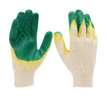 Перчатки хб с двойным латексным обливом (67851)