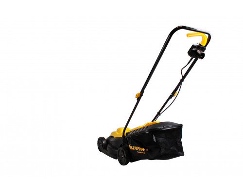 Газонокосилка эл. CHAMPION EM3411 (1 кВт пласт+ткань 30л шир.320мм выс.25-65мм, 6,4кг) (EM3411)