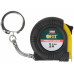 Рулетка-брелок, прорезин.корпус 1 м x 6 мм