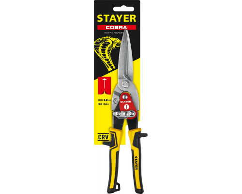 Ножницы по металлу Cobra, 290 мм, прямые удлинённые STAYER 23055-29_z01