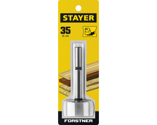 Сверло Форстнера по дереву 35 мм, ДСП Forstner STAYER 29985-35