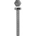 Болт M12 x 55 мм, кл. пр. 5.8, цинк, 3 шт ЗУБР DIN 933 4-303076-12-055