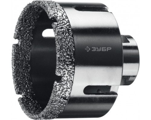 Коронка алмазная вакуумная АВК, d 60 мм, М14, 15 мм кромка ЗУБР Профессионал 29865-60