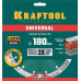 Алмазный диск LASER-UNIVERSAL, 180 мм (22.2 мм, 10?2.6 мм) KRAFTOOL 36680-180