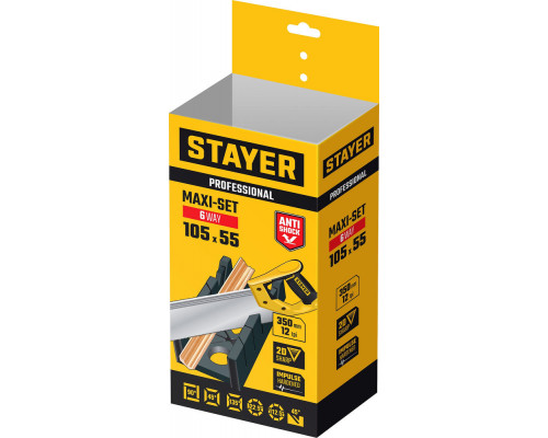 Стусло пластиковое с пилой 100 х 52 мм, 350 мм Professional STAYER 15395-35_z01
