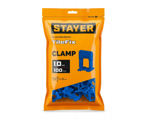 STAYER СВП TileFix, 1,0 мм, 100 шт, система выравнивания плитки ?ворота? (33845-100)