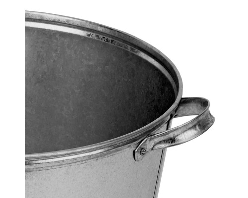 Бак для воды оцинкованный с крышкой (крышка с ручкой) 20 л, без крана (67548)