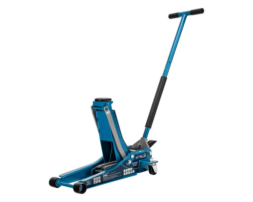 Домкрат гидравлический подкатной 3 т, быстрый подъем, Low profile quick lift, 75-505 мм, профессиональный STELS