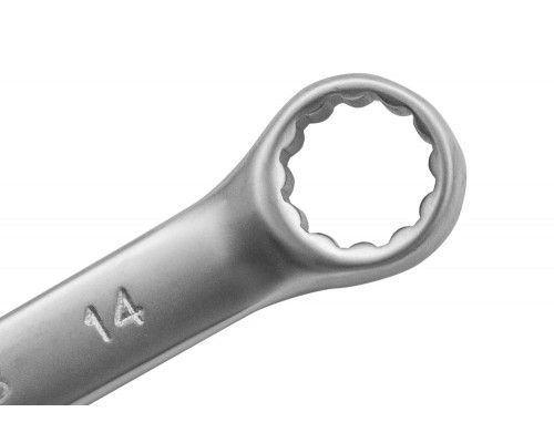 Ключ комбинированный, 14 мм, CrV, матовый хром Matrix