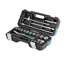 Набор инструментов, 1/2, CrV, 120 зубьев, 24 предмета Gross