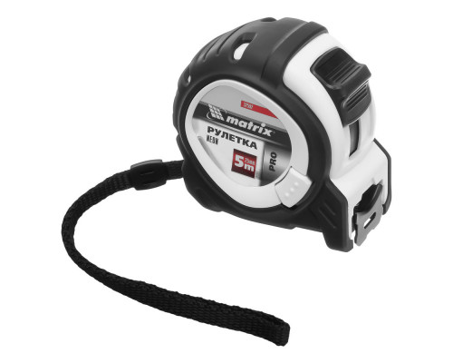 Рулетка Neon,5 м x 25 мм,обрезиненный корпус,3 фиксации,Pro Matrix