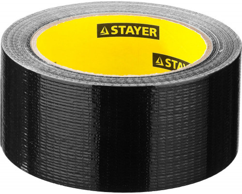 Лента армированная 48 мм, 25 м, черная STAYER Professional 12086-50-25