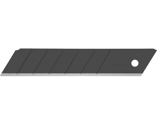 Черные сегментированные лезвия EXCEL BLACK 25 мм, 5 шт, в пластиковом кейсе + блистер, особо острые OLFA OL-HBB-5B