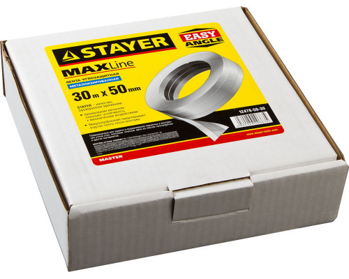 Лента металлизированная 50 мм х 30 м, углозащитная STAYER 12478-50-30